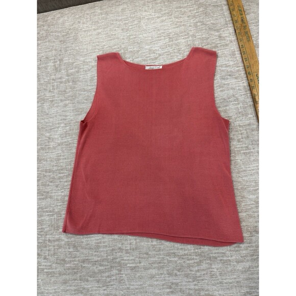 Coldwater Creek  Tank top Sleeveless size xl rose color  great for  layering - Picture 1 of 8